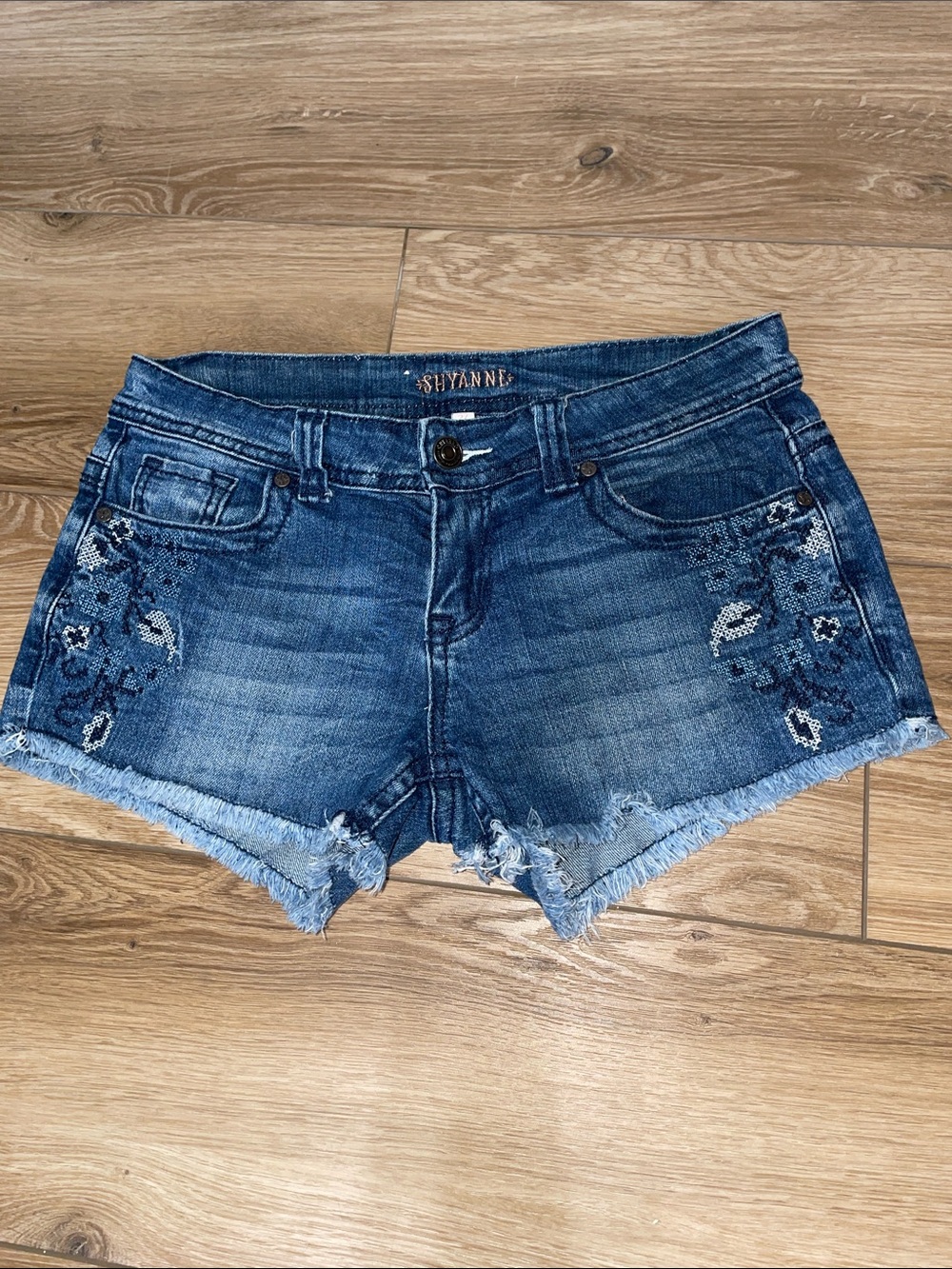 Shyanne Embroidered Jean Shorts